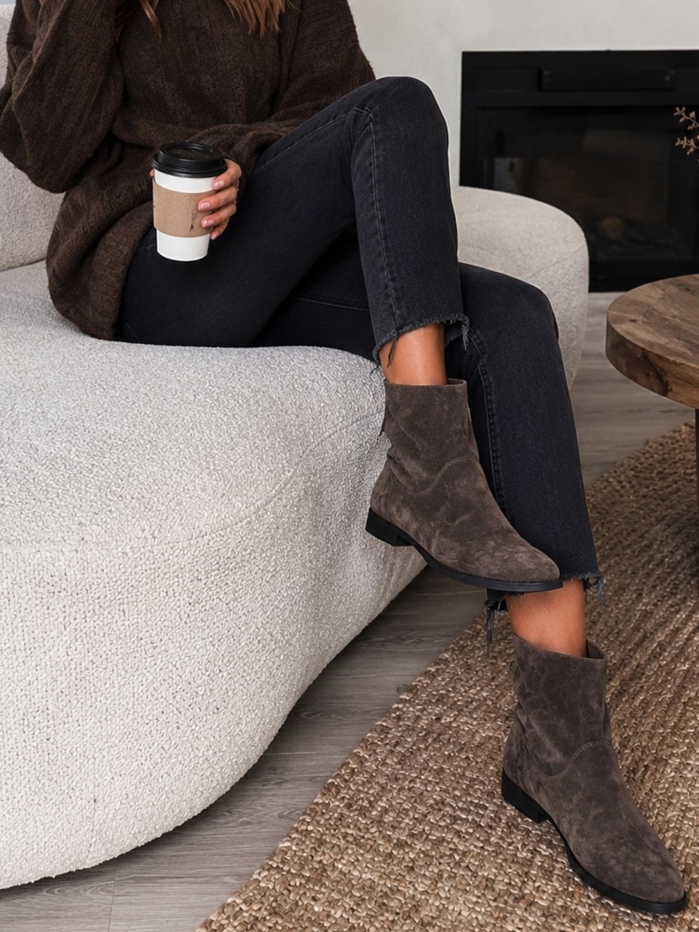 Genuine suede leather Ankle Boots Made in Italy. Like New, size 40